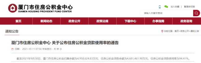 廈門公積金流動(dòng)性系數(shù)調(diào)節(jié),二次住房貸款最高額度僅36萬!