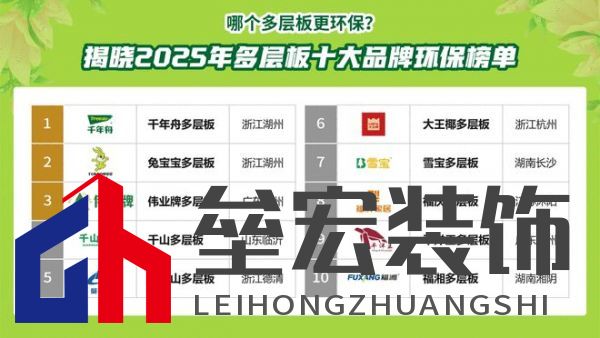 哪個(gè)多層板更環(huán)保?揭曉2025年多層板十大品牌榜單